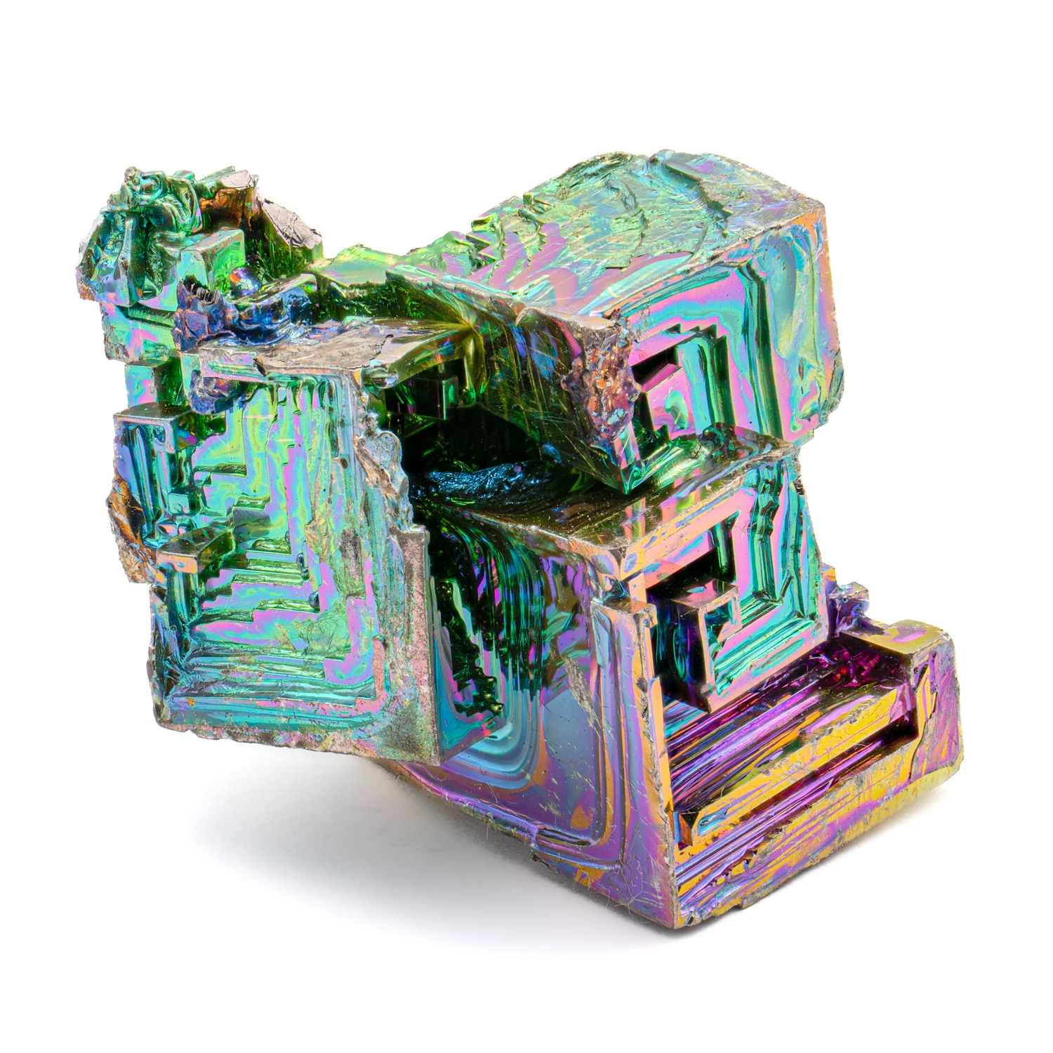 Bismuth Rainbow Crystal Staircase - SOLD 1.38"