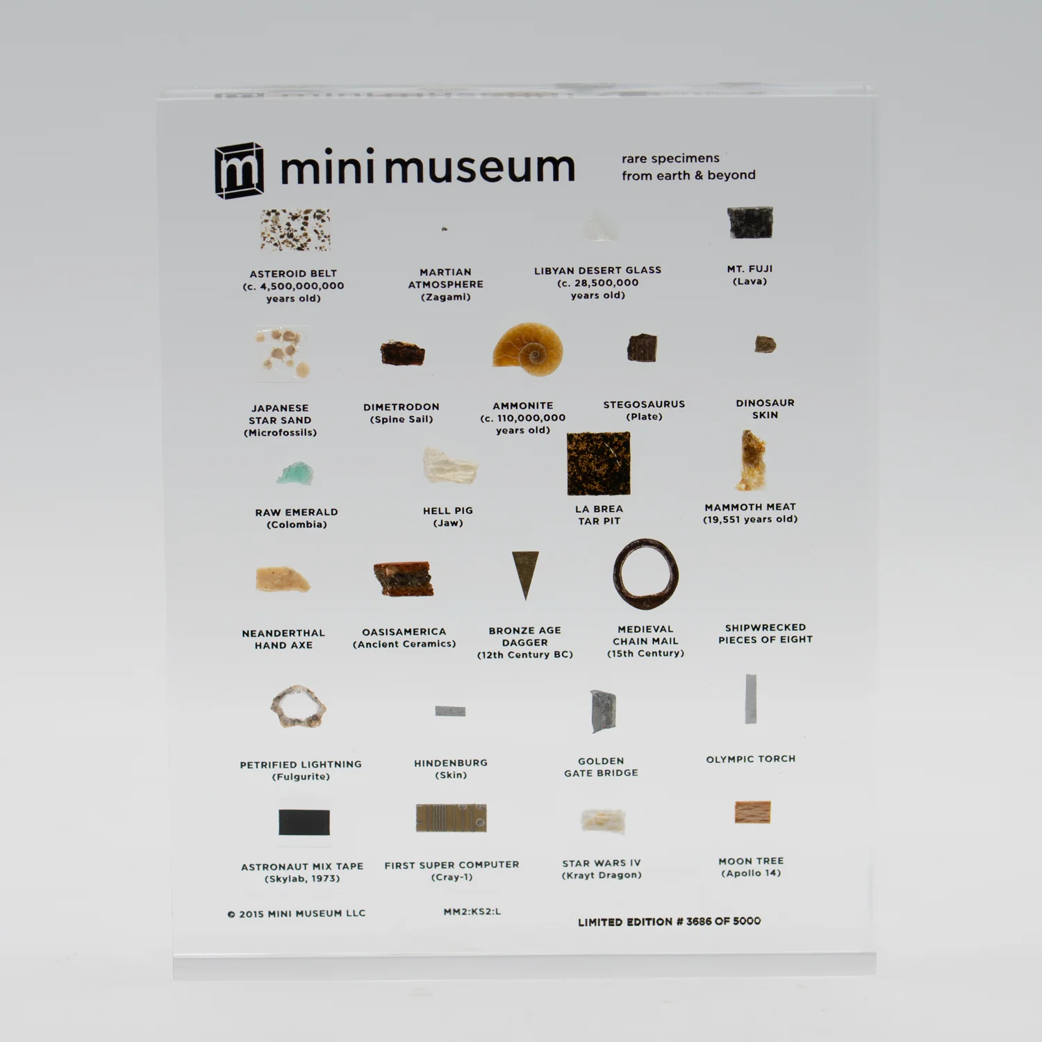 Mini Museum Out of the Vault - Second Edition ID #3686 (LARGE - 26 Specimens)