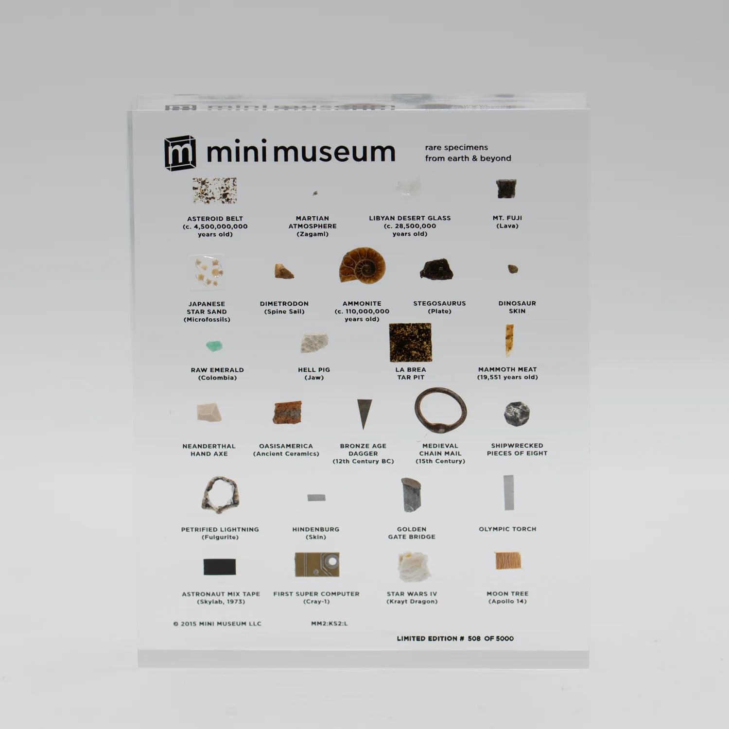 Mini Museum Out of the Vault - Second Edition ID #508 (LARGE - 26 Specimens)