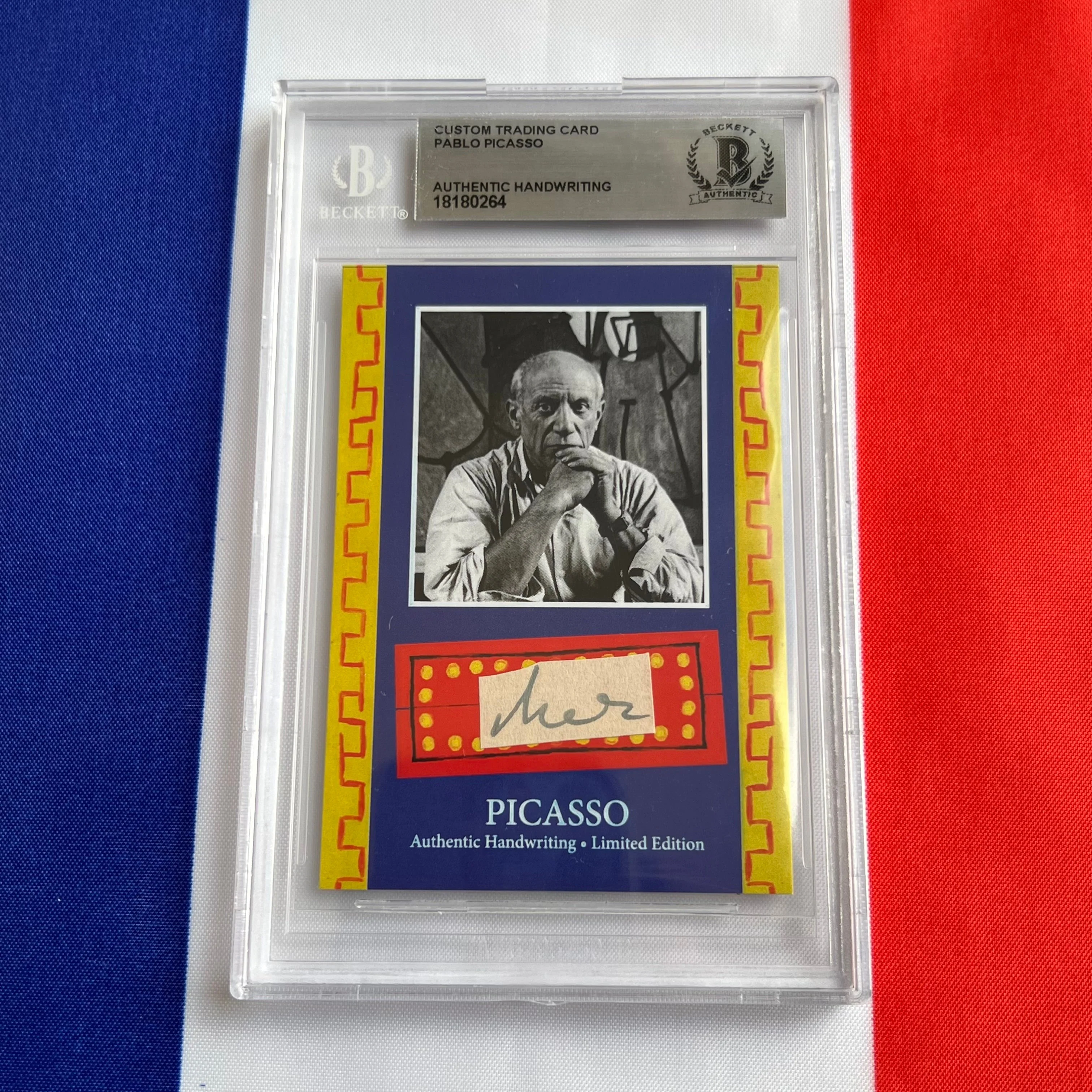 Pablo Picasso Beckett Encapsulated Handwriting - Removed from an Autograph Document - Image 26
