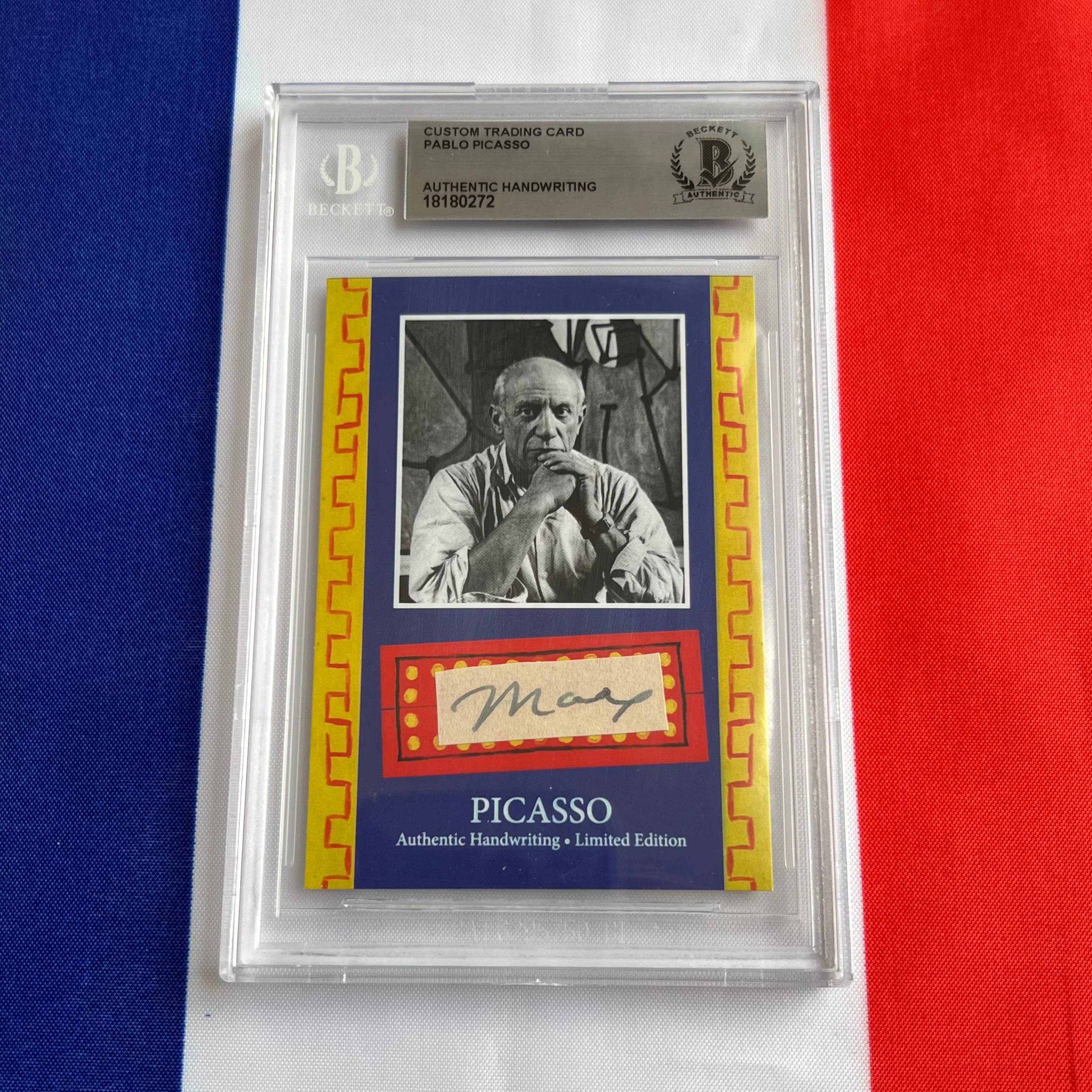 Pablo Picasso Beckett Encapsulated Handwriting - Removed from an Autograph Document - Image 31