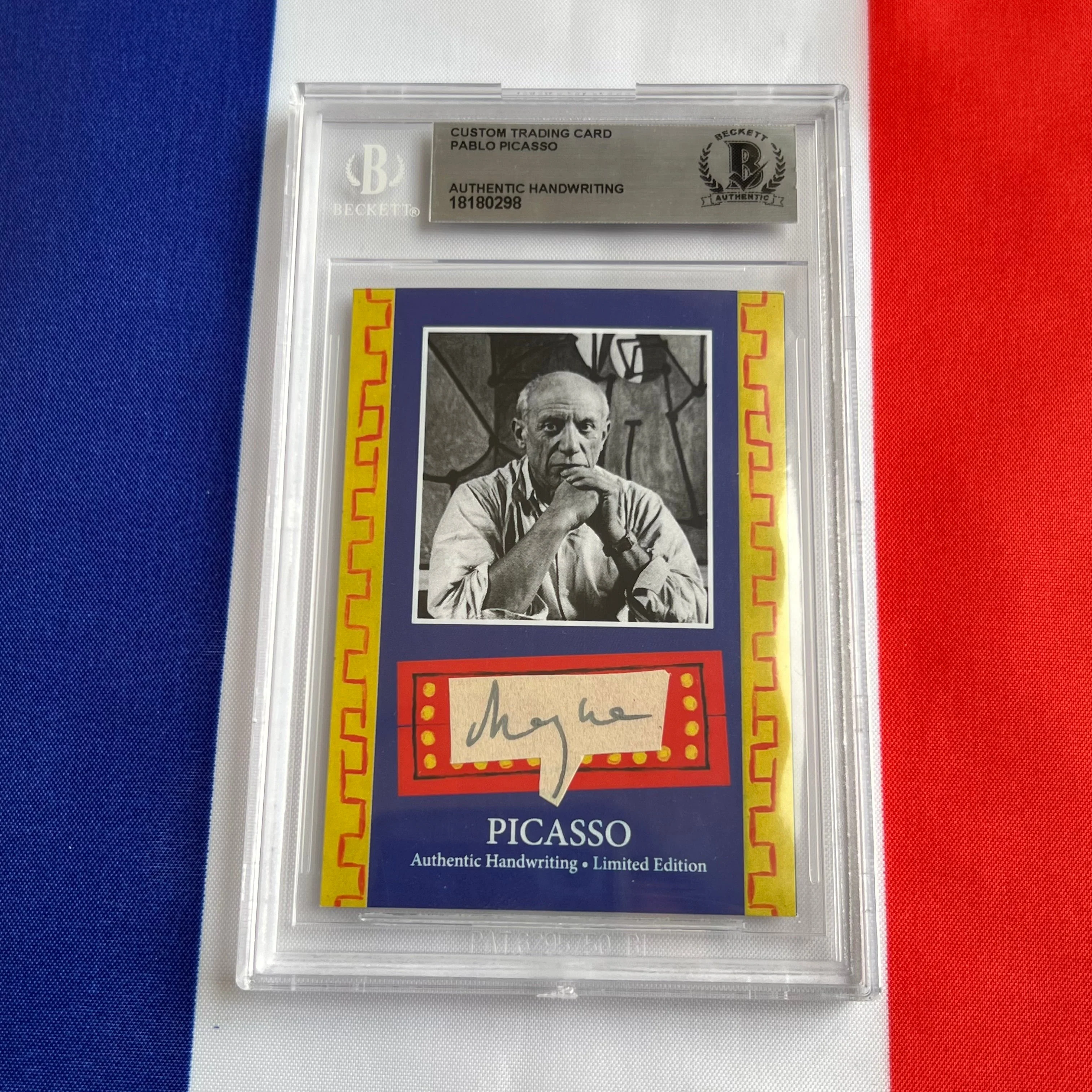 Pablo Picasso Beckett Encapsulated Handwriting - Removed from an Autograph Document - Image 33