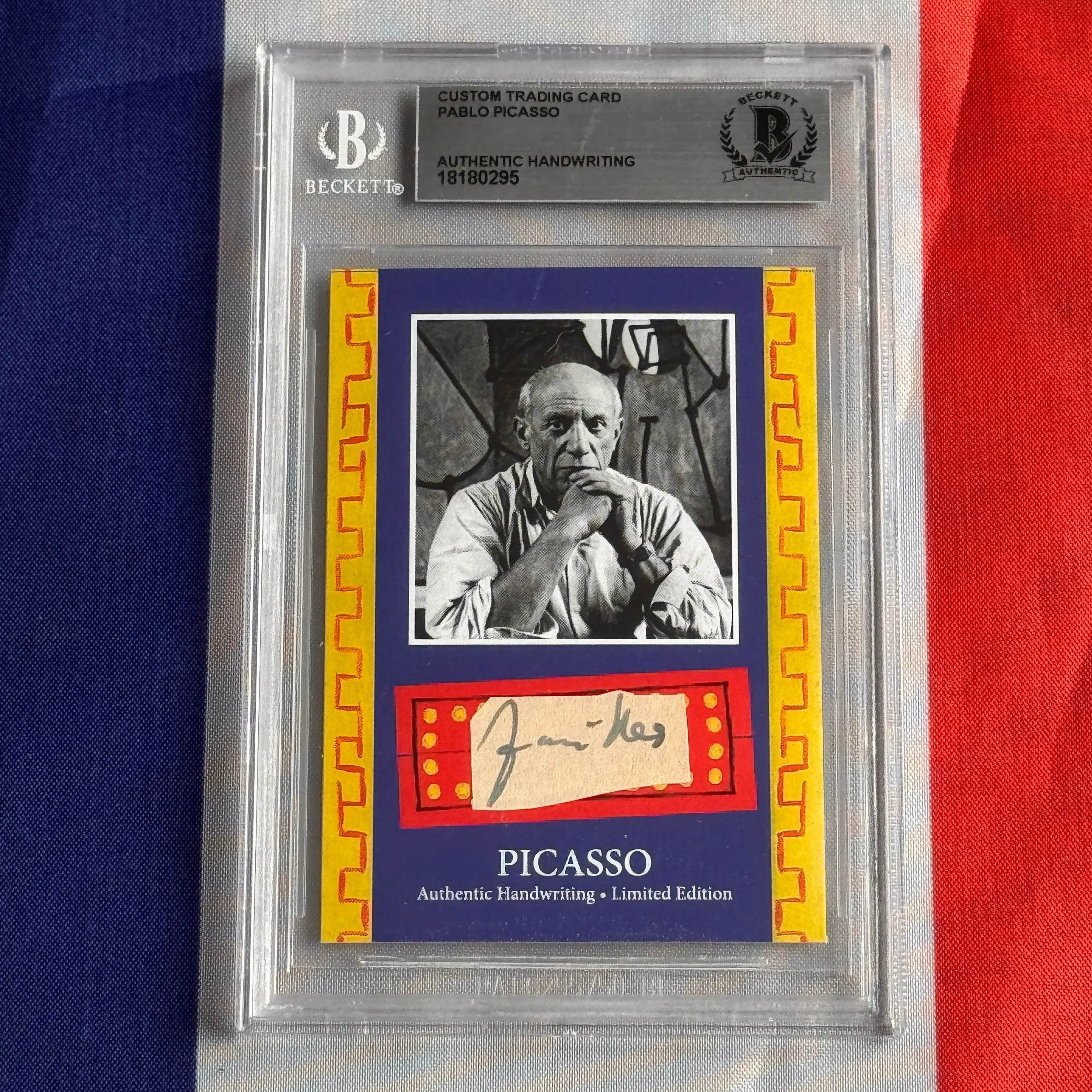Pablo Picasso Beckett Encapsulated Handwriting - Removed from an Autograph Document - Image 35