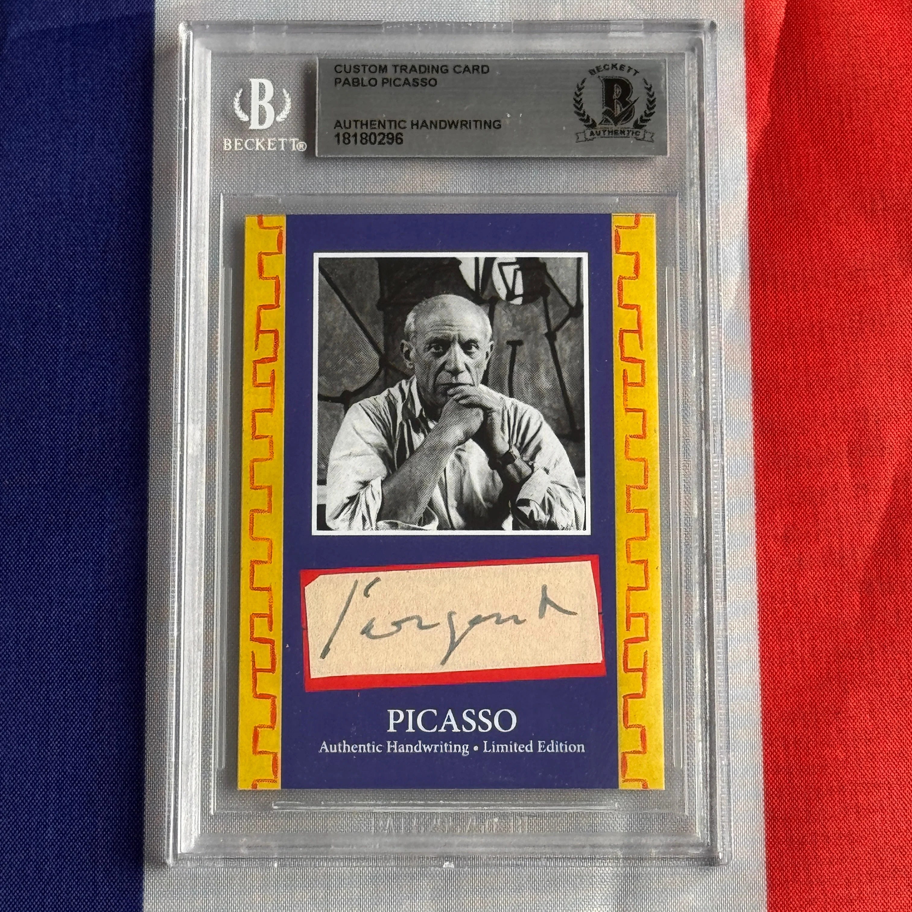 Pablo Picasso Beckett Encapsulated Handwriting - Removed from an Autograph Document - Image 36